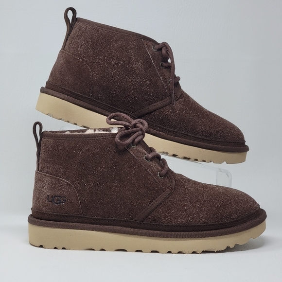 UGG Neumel Shaggy Suede Chukka Winter Boots Brown 1158219 Men\'s Size 8 New main image 7